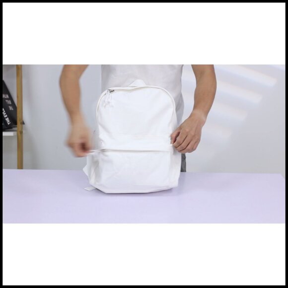 Canvas Backpack Lightweight Casual Daypack Unisex Travel Satchel Adjustable